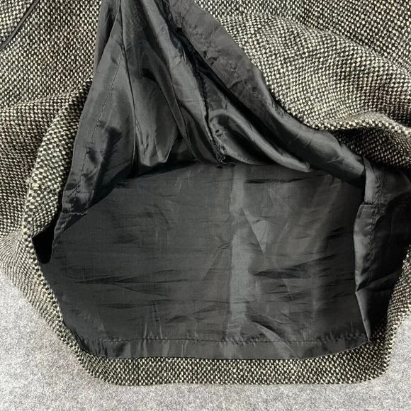 British Khaki Tweed Skirt Womens Size 4 Brown Pockets Classic Academia Career - Picture 6 of 10